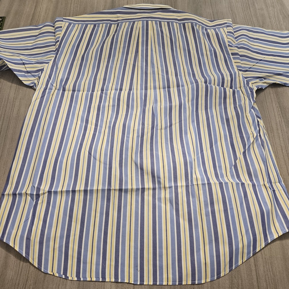 Polo Ralph Lauren Blake Button Up Shirt Extra Large Blue Yellow Pony Rugby Prep - Picture 6 of 7